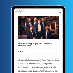Casestudier - Interimleder